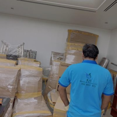 "Packing and preparation by RMMovers for a secure and organized move"